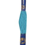 Stickgarn Mouline Stickwolle Stickfaden 8 m hahnblau (5182)