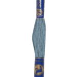 Stickgarn Mouline Stickwolle Stickfaden 8 m hellblaugrau (5242)