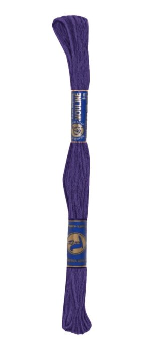 Stickgarn Mouline Stickwolle Stickfaden 8 m fahnenblau (5382)