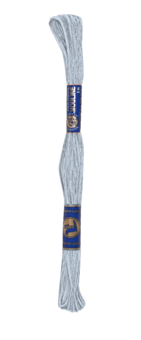 Stickgarn Mouline Stickwolle Stickfaden 8 m blassblau (5412) Stickgarn Mouline Stickwolle Stickfaden 8 m blassblau (5412)