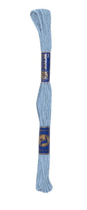 Stickgarn Mouline Stickwolle Stickfaden 8 m himmelblau (5422)