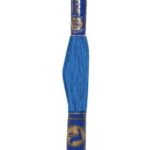Stickgarn Mouline Stickwolle Stickfaden 8 m mittelblau (5482)