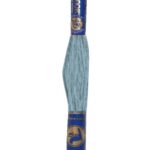 Stickgarn Mouline Stickwolle Stickfaden 8 m flussblau (5622)
