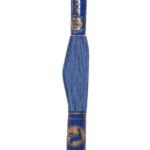Stickgarn Mouline Stickwolle Stickfaden 8 m tintenblau (5652)