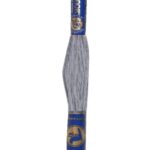 Stickgarn Mouline Stickwolle Stickfaden 8 m aschfarbig (5832)