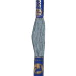 Stickgarn Mouline Stickwolle Stickfaden 8 m graublau (5842)