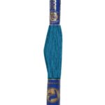 Stickgarn Mouline Stickwolle Stickfaden 8 m kohlenblau (5872)