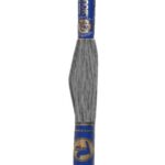 Stickgarn Mouline Stickwolle Stickfaden 8 m dunkelgrau (8842)