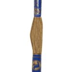 Stickgarn Mouline Stickwolle Stickfaden 8 m nussbraun (7772)