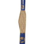 Stickgarn Mouline Stickwolle Stickfaden 8 m dunkelbeige (7412)