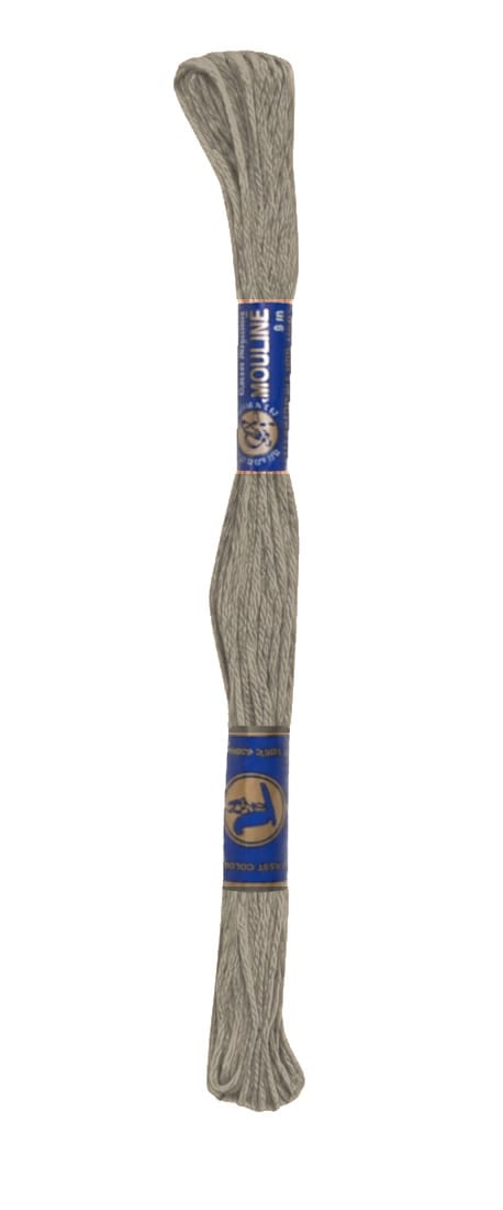 Stickgarn Mouline Stickwolle Stickfaden 8 m mausgrau (7932) Stickgarn Mouline Stickwolle Stickfaden 8 m mausgrau (7932)