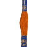 Stickgarn Mouline Stickwolle Stickfaden 8 m ziegelrot (7242)