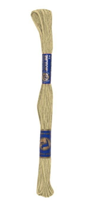 Stickgarn Mouline Stickwolle Stickfaden 8 m sahnig (7212)