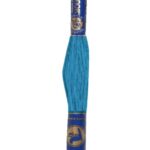 Stickgarn Mouline Stickwolle Stickfaden 8 m türkisblau (5742)