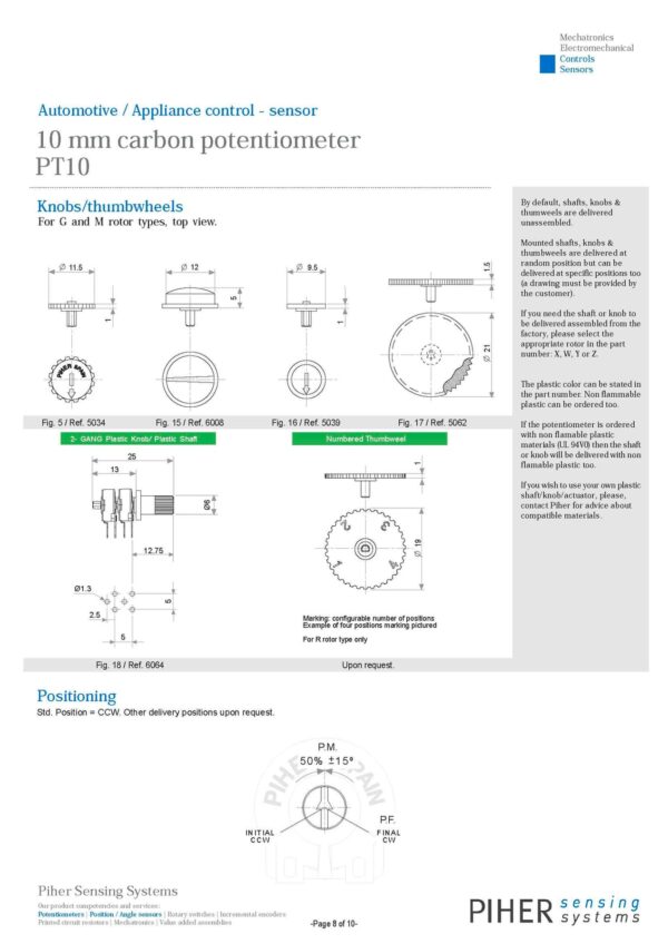 Potentiometer PT-10 Trimmer