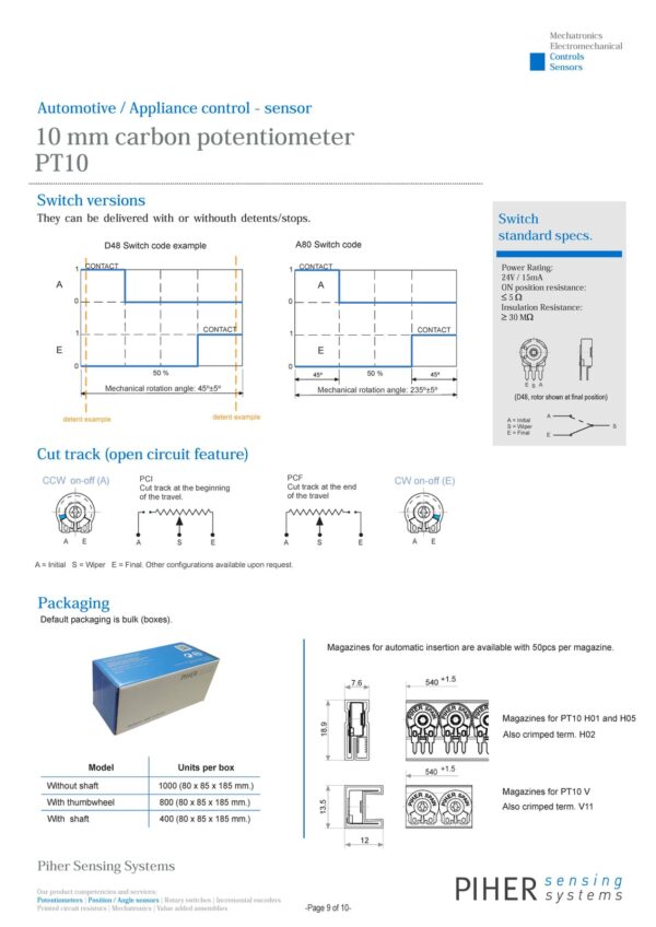 Potentiometer PT-10 Trimmer
