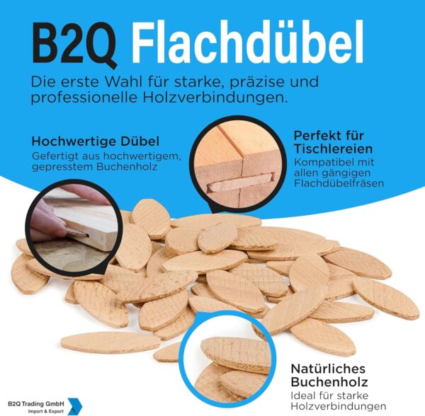 Verbindungsplättchen Flachdübel Formfeder Paket Gr.0 / Gr.10 / Gr.20 300 Stück (0053)