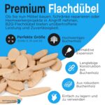 Verbindungsplättchen Flachdübel Formfeder Paket Gr.0 / Gr.10 / Gr.20 300 Stück (0053)